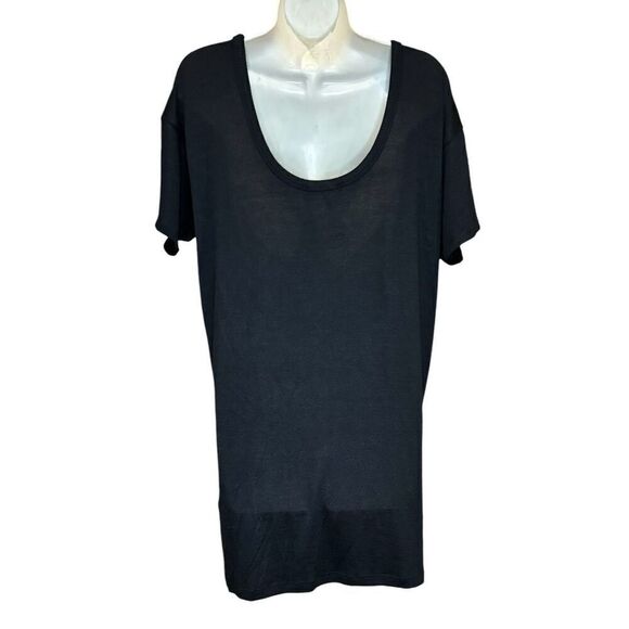 Rag & Bone Scoop Back Black Mini T Shirt Dress NWT Size Small - Picture 4 of 6